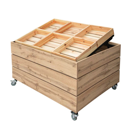 Wyspa na warzywa i owoce Mega-M H-75 cm L-131 cm G-94 cm dąb wotan