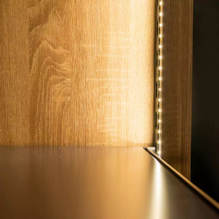 Regał na alkohol Mega-M H-248 cm L-207.5 cm G-72 cm dąb sonoma