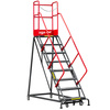 Drabina magazynowa przejezdna Mega-M H-204 cm 8 stopni N