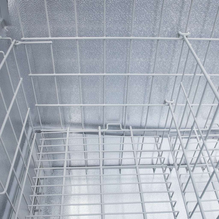 Zamrażarka skrzyniowa przeszklony panoramiczny front 437 L Mega-M OZI i185 NoFrost