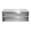 Szafka wisząca ze stali nierdzewnej otwarta Mega-M S-120 cm G-40 cm H-60 cm N