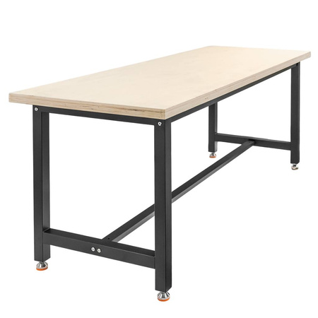 Stół warsztatowy Mega-M S-200 cm G-75 cm H-80 cm grafit