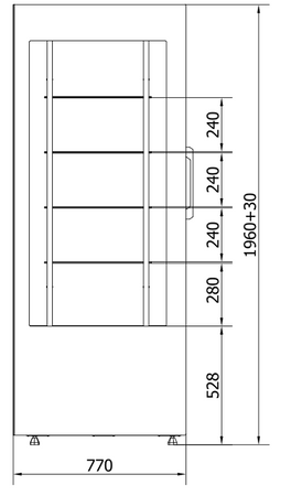 WITRYNA CUKIERNICZA BELISSIMA SZ-1 BL 80 JUKA