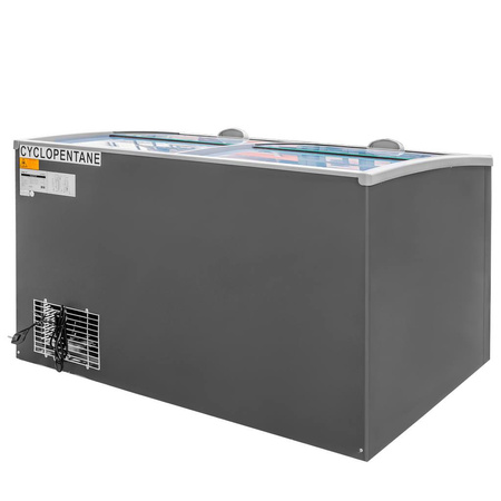 Zamrażarka skrzyniowa przeszklona 386 L Mega-M OZI i145 NoFrost