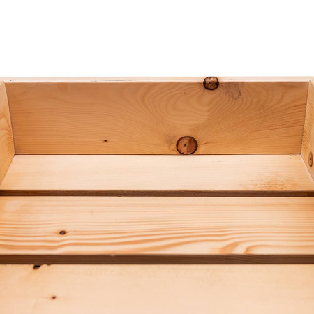 Skrzynka drewniana na wino Mega-M L-78 cm G-38 cm H-10 cm