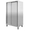 Szafa ze stali nierdzewnej magazynowa 2-drzwiowa Mega-M S-100 cm G-60 cm H-180 cm N