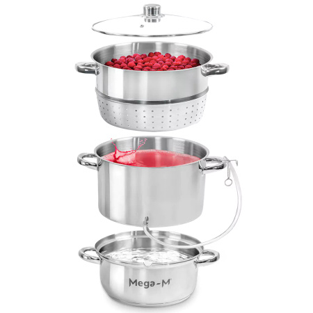 Sokownik parowy Mega-M 8 L stal nierdzewna