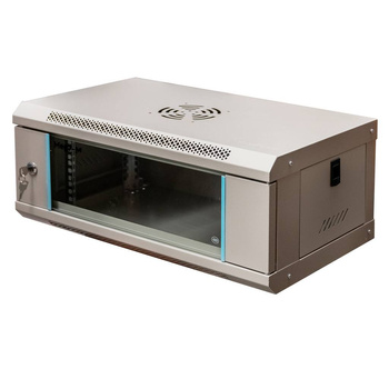 Szafa Rack 19" 4U serwerowa na elektronikę Mega-M wisząca 60x35x24 cm szara