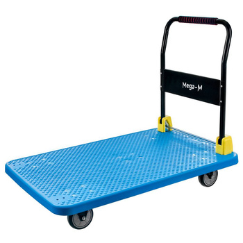 Wózek platformowy Mega-M 500kg 65 cm x 110 cm L niebieski N