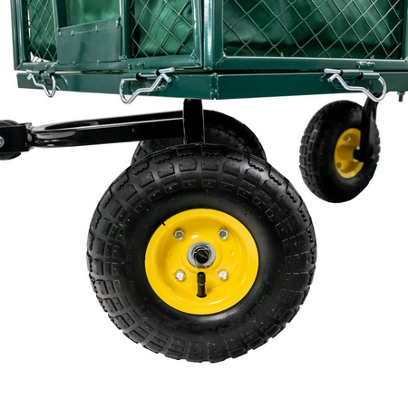 Wózek ogrodowy transportowy składany 102 cm x 52 cm x 105 cm 500kg N