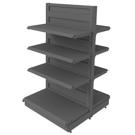 Regał sklepowy Mega-M Basic gondola H-165 cm L-103 cm moduł bazowy