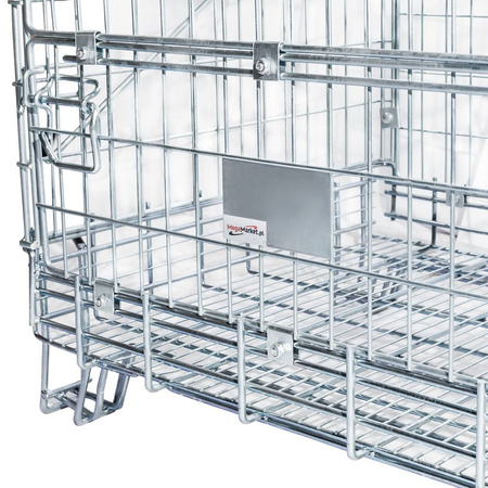 Pojemnik siatkowy gitterbox Mega-M 114x84x98 cm kosz metalowy składany