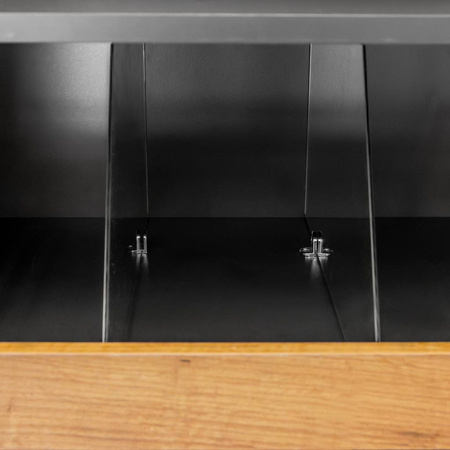 Witryna sklepowa na ciastka i cukierki Mega-M H-205 cm L-80 cm G-58 cm bazalt