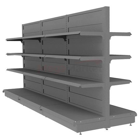 Regał sklepowy Mega-M Basic gondola H-165 cm L-303 cm