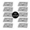 Pokrywka do GN 1/9 ze stali nierdzewnej Mega-M 17,6×10,8 cm zestaw 10 szt.