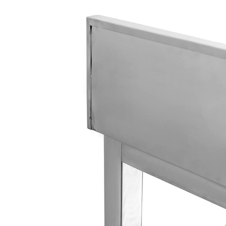 Stół gastronomiczny ze stali nierdzewnej przyścienny z półką Mega-M  80x60x85 cm