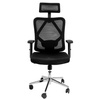 Fotel biurowy obrotowy FURVERO Eclipse BM/A3D/L3D/H2D czarny spełnia wymogi BHP