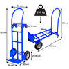 Wózek magazynowy młynarka Mega-M 2w1 transportowy niebieski 250kg karton N