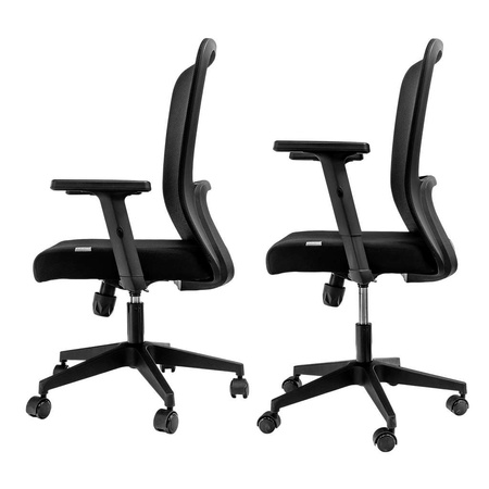 Fotel biurowy obrotowy FURVERO Norma BP/A1D/L1D czarny spełnia wymogi BHP