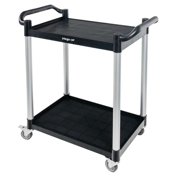Wózek gastronomiczny kelnerski 80x40x95 cm Mega-M 2 półki tworzywo sztuczne