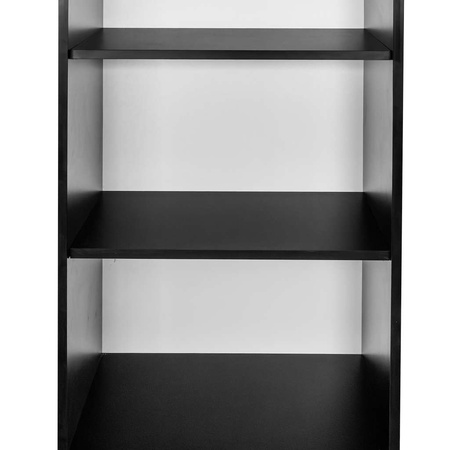 Regał biurowy na segregatory Mega-M H- 200 cm L- 60 cm G- 35 cm dąb kraft / czarny N