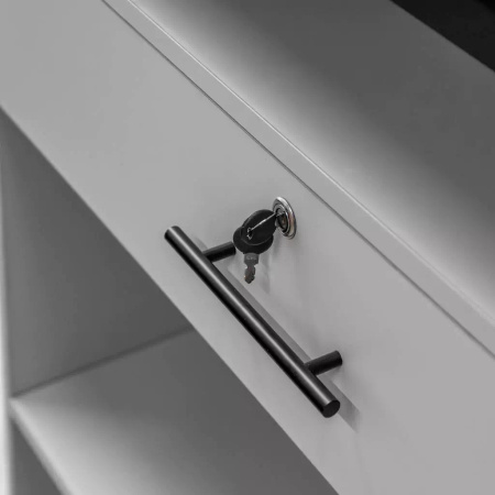 Lada sklepowa sprzedażowa impulsowa Mega-M H-120/70 cm L-300 cm G-60 cm jasny szary