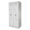 Szafka ubraniowa BHP Mega-M J-80/L 4 drzwiowa typ L szara S-80 cm G-50 cm H-180 cm skręcana N