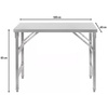 Stół ze stali nierdzewnej centralny składany Mega-M S-100 cm G-60 cm H-85 cm N