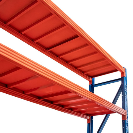 Regał metalowy magazynowy 4-półkowy Mega-M FORTIS LIGHT H-200 cm L-192,5 cm G-50 cm moduł dostawny WYSYŁKA PALETOWA