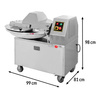 Kuter masarski gastronomiczny ze stali nierdzewnej Mega-M 25 L 300 kg/h 2200-2800 W