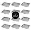 Pojemnik GN 1/2 ze stali nierdzewnej Mega-M 32,5×26,5x4cm zestaw 12 szt.