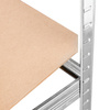Regał magazynowy Mega-M BASIC H-180 cm L-90 cm G-40 cm 4 półki z MDF 4 mm 175 kg ocynk