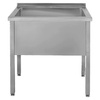 Basen gastronomiczny spawany jednokomorowy Mega-M 80x60x85 cm stal nierdzewna