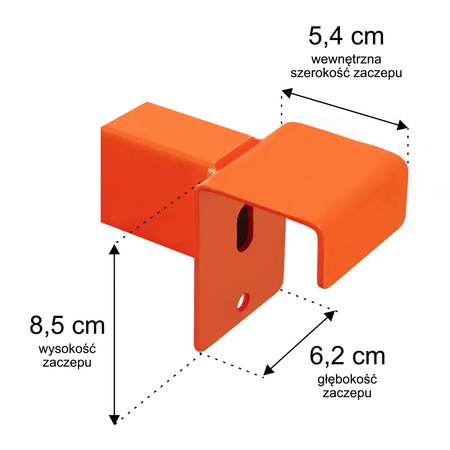 Belka poprzeczna Mega-M HL G-110 cm trawers 5cm na lico pomarańczowy N