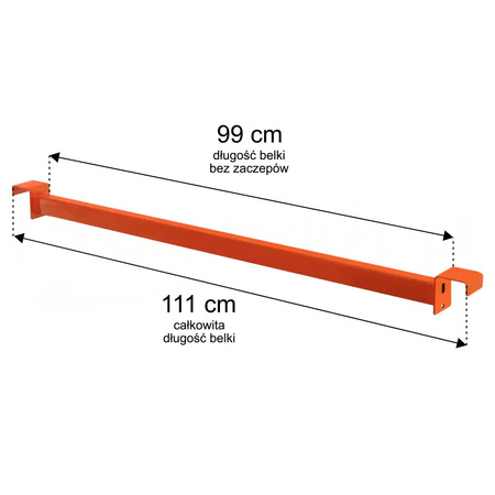 Belka poprzeczna Mega-M G-110 cm trawers 5cm pod płytę pomarańczowy N