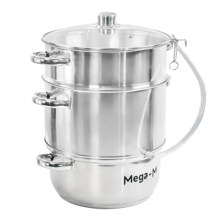 Sokownik parowy Mega-M stal nierdzewna 8l N