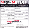 Witryna cukiernicza Mega-M CLARA S90 black