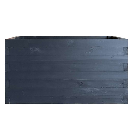 Donica kwiatowa drewniana Mega-M H-74 cm L-120 cm G-60 cm antracyt