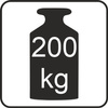 Regał metalowy magazynowy 5-półkowy Mega-M FORTIS LIGHT H-200 cm L-200 cm G-50 cm moduł bazowy