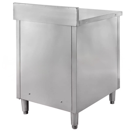 Stół gastronomiczny ze stali nierdzewnej przyścienny z szafką Mega-M 60x70x85 cm