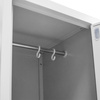 Szafka ubraniowa BHP Mega-M J-80/L 4 drzwiowa typ L szara S-80 cm G-50 cm H-180 cm skręcana N