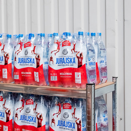 Regał magazynowy Mega-M BASIC H-180 cm L-90 cm G-40 cm 5 półek z MDF 4 mm 175 kg ocynk