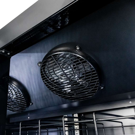 Witryna chłodnicza 2-drzwiowa 800L Mega-M DIEGO R112 Prestige black oświetlenie LED