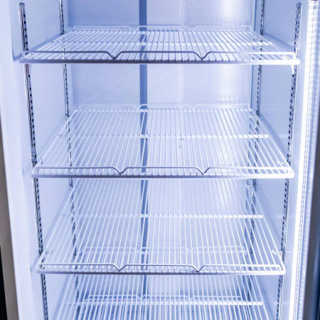 Witryna chłodnicza 1-drzwiowa 370L Mega-M RICO i61oświetlenie LED podświetlany górny plafon reklamowy