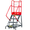 Drabina magazynowa przejezdna Mega-M H-102 cm 4 stopnie N