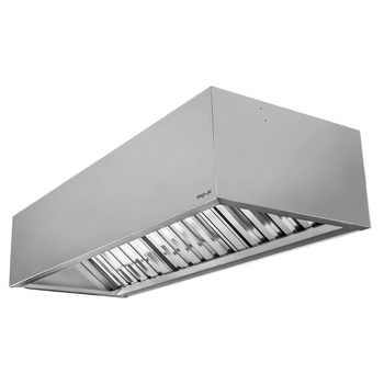 Okap gastronomiczny skrzyniowy ze stali nierdzewnej Mega-M S-200 cm G-70 cm H-50 cm N