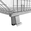 Pojemnik siatkowy Gitterbox S-120 cm G-100 cm H-89 cm oczko 5x5 cm wzmacniany z otwieranym bokiem ocynk N