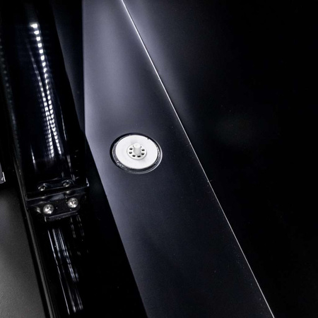 Witryna chłodnicza Mega-M DIEGO R112 Prestige black  S-112 cm G-63 cm H-198 cm N