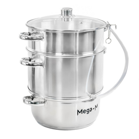 Sokownik parowy Mega-M stal nierdzewna 8l N