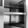 Stół gastronomiczny ze stali nierdzewnej spawany przyścienny z szafką Mega-M 120x60x85 cm